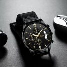 Black Mesh_2021  Men's Watches Waterproof Luminous Quartz Wristwatch  Luxury Clock Casual