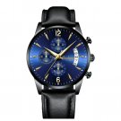 Blue Leather_2021  Men's Watches Waterproof Luminous Quartz Wristwatch  Luxury Clock Casual