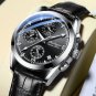 808 SL BK L_2021  Sport Chronograph Mens Watches  Luxury Military Leather Casual Quartz Wrist Watch 