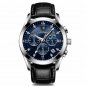 Leather BU SL_2021 Men's Watches Waterproof Luminous Leather Quartz Wristwatch  Luxury Clock Casual 
