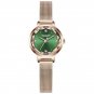 Green_Japan Quartz Movement High Quality LANGLISHI Women Stainless Steel Mesh Rose Gold Waterproof L