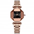 Black_Women Watch Rose Gold Stainless Stain Steel Quartz Wristwatch Waterproof  Luxury Ladies Watche