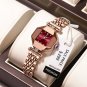 Black_Women Watch Rose Gold Stainless Stain Steel Quartz Wristwatch Waterproof  Luxury Ladies Watche