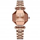 Rose Gold_Women Watch Rose Gold Stainless Stain Steel Quartz Wristwatch Waterproof  Luxury Ladies Wa