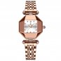 White_Women Watch Rose Gold Stainless Stain Steel Quartz Wristwatch Waterproof  Luxury Ladies Watche