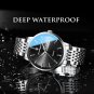 832 SL WH S_Men Watch 2022 Stainless Stain Business Quartz Men's Wristwatch Waterproof Luminous Date
