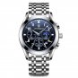 Blue Silver_2021 Men Watch Luxury  Sport Business Rose Gold Watches Mens Waterproof Quartz Clock Wat