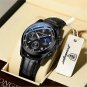 806 BK BK L_Men Watch Sport Chronograph Date Quartz Wristwatch Top Swiss Brand Luxury Waterproof Lum