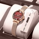 Jade Wine Red_LANGLISHI Simple Women Watches Top Luxury Rose Gold Quartz Wrist Watch Ladies Waterpro