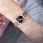 Jade Wine Red_LANGLISHI Simple Women Watches Top Luxury Rose Gold Quartz Wrist Watch Ladies Waterpro