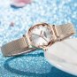 Jade Wine Red_LANGLISHI Simple Women Watches Top Luxury Rose Gold Quartz Wrist Watch Ladies Waterpro