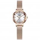 White_LANGLISHI Simple Women Watches Top Luxury Rose Gold Quartz Wrist Watch Ladies Waterproof Clock