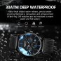 632 White Mesh_Swiss Brand Men Watch Sport Chronograph Waterproof Luminous Date Wristwatch Ultra Th