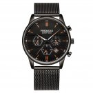 635 Gold Mesh_Swiss Brand  Men Watch Sport Chronograph Waterproof Luminous Date Wristwatch Ultra Thi