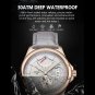 Rose Gold Blue_Men Watch Stainless Stain Steel Quartz Men's Wristwatch Swiss Brand Luxury Business W