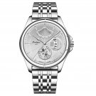 Silver Silver_Men Watch Stainless Stain Steel Quartz Men's Wristwatch Swiss Brand Luxury Business Wa