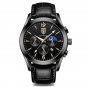 829  BK BK L_2021 Leather Mens Watches Casual Sport Luxury Quartz Clock Student  Wristwatch