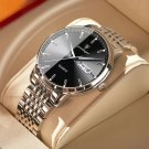 832 SL BK S_Men Watch  Luxury Waterproof Luminous Men Stainless Quartz Wristwatch Sport Man Watch Da