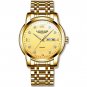 Gold Gold_Men Watch Business Stainless Stain Quartz Men's Wristwatch  Luxury Waterproof Luminous Dat