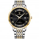 Gold Black_PPEDAGAR Men Watches 2022  Luxury Quarzt Watch Waterproof Luminous Stainless Steel Busine