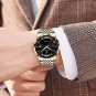 Gold Blue_PPEDAGAR Men Watches 2022 Luxury Quarzt Watch Waterproof Luminous Stainless Steel Busines