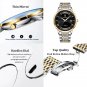 Silver Black_PPEDAGAR Men Watches 2022 Luxury Quarzt Watch Waterproof Luminous Stainless Steel Busi