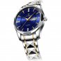 818 GD BK S_Men's Watches Stainless Steel Top Luxury Waterproof Luminous Quartz Wristwatches Push Bu