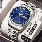 818 GD BU S_Men's Watches Stainless Steel Top Luxury Waterproof Luminous Quartz Wristwatches Push Bu