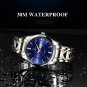 818 GD BU S_Men's Watches Stainless Steel Top Luxury Waterproof Luminous Quartz Wristwatches Push Bu