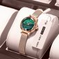Pink_Japan Quartz Movement High Quality LANGLISHI Women Stainless Steel Mesh Rose Gold Waterproof La