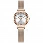 White_Japan Quartz Movement High Quality LANGLISHI Women Stainless Steel Mesh Rose Gold Waterproof L
