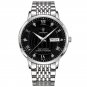 Silver Black_Men Watch Business Quartz Watches Top Swiss Brand Luxury Waterproof Luminous Stainless 