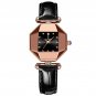 Black_Women Watch Leather Quartz Watches Waterproof Rose Gold Top Swiss Brand Luxury Ladies Wristwat