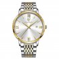 826 GD WH S_Men Watch Stainless Stainless  Luxury Men's Wristwatch Waterproof Luminous Business Quaz