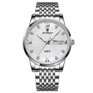 827 SL WH S_Men Watch Stainless Stainless  Luxury Men's Wristwatch Waterproof Luminous Business Quaz