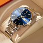 832 GD BU S_Men Watch Stainless Stainless  Luxury Men's Wristwatch Waterproof Luminous Business Quaz