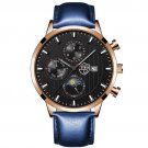 Leather Rose Black_Mens es Luxury Stainless Steel Mesh Belt Quartz Wrist  Luminous Clock Men Busines