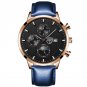 Leather Rose Black_Mens es Luxury Stainless Steel Mesh Belt Quartz Wrist Luminous Clock Men Busines