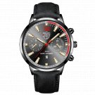 Leather Black Gold_2022 Men es Luxury Mens Business  Stainless Steel Mesh Belt Quartz Wrist Luminous