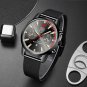 Mesh Black Blue_2022 Men es Luxury Mens Business Stainless Steel Mesh Belt Quartz Wrist Luminous Cl
