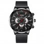 Mesh Black Black_Mens es Men Business Stainless Steel Mesh Belt Quartz Wrist  Man Casual Leather
