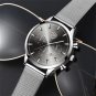 Mesh Black Gold_Luxury Men's es Stainless Steel Mesh Belt Quartz Leather Calendar Luminous Male Clo