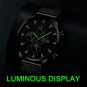 Mesh Black Black_Luxury Men's Business Stainless Steel Mesh Strap Quartz Men's Sports Bracelet Ca