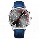Leather Silver Black_Mens es Luxury Stainless Steel Mesh Belt Quartz Wrist  Luminous Clock Men Casua