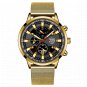 Mesh Gold Gold_Mens Luxury es Men Business Stainless Steel Quartz Wrist  Man Sports Casual Leather L