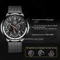 Mesh Black Black_Men's es Luxury Man Sports Stainless Steel Mesh belt Quartz Wrist for Men Business