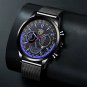 Mesh Black Black_Men's es Luxury Man Sports Stainless Steel Mesh belt Quartz Wrist for Men Business