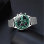 Mesh Silver Black_2022 men's sports es men luxury stainless steel quartz es luminous clock man busin