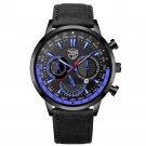 Leather Black Blue_2022 Mens es Luxury Men Stainless Steel Quartz Wrist  for Men Business Casual Lea