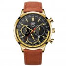 Leather Gold Black_2022 Mens es Luxury Men Stainless Steel Quartz Wrist  for Men Business Casual Lea